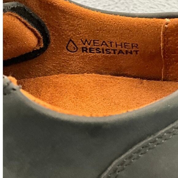 Vionic Abigail Weather Resistant Black Nubuck Suede Lace Up/Zip Sneaker 8.5/40 - Picture 11 of 12